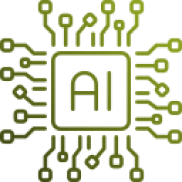 AI electronics chip icon
